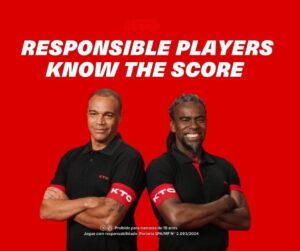 Brand ambassadors Denílson and Tinga are pictured side by side wearing the campaign captain band.